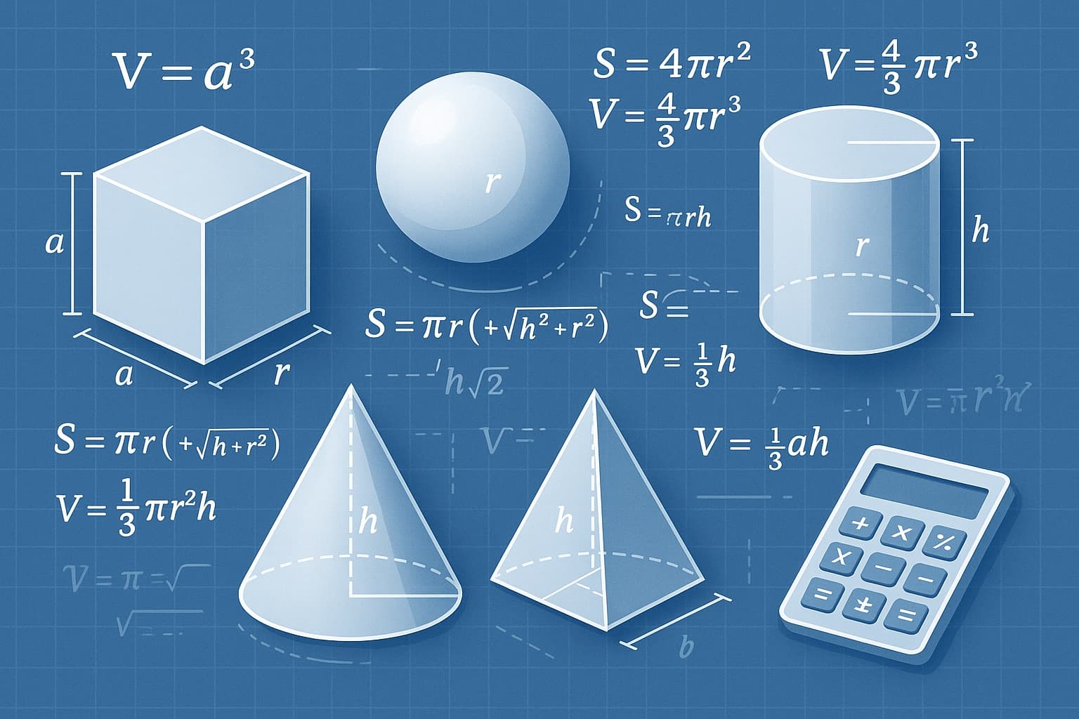 Guida completa al calcolo del volume delle forme 3D - Formule ed esempi