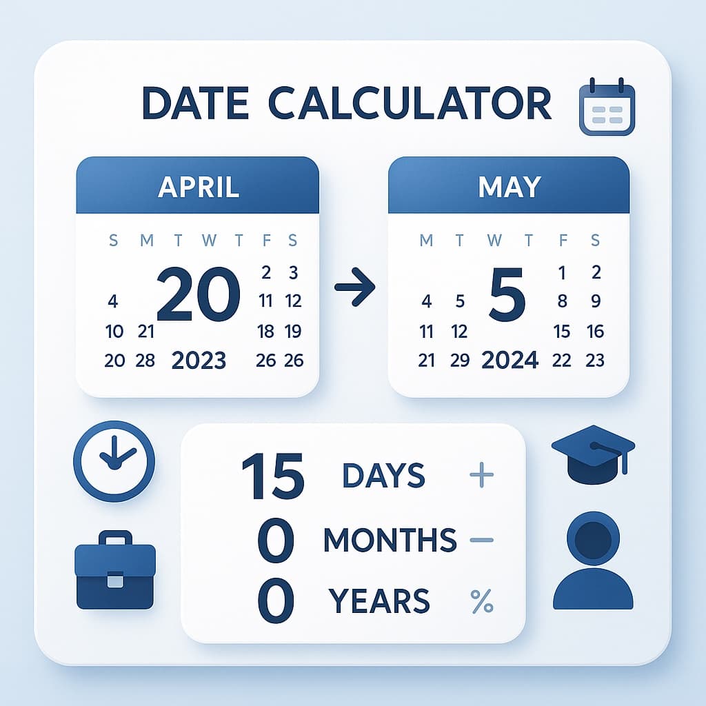 Date Calculator: Calculate Time Difference & Days Between Dates Instantly