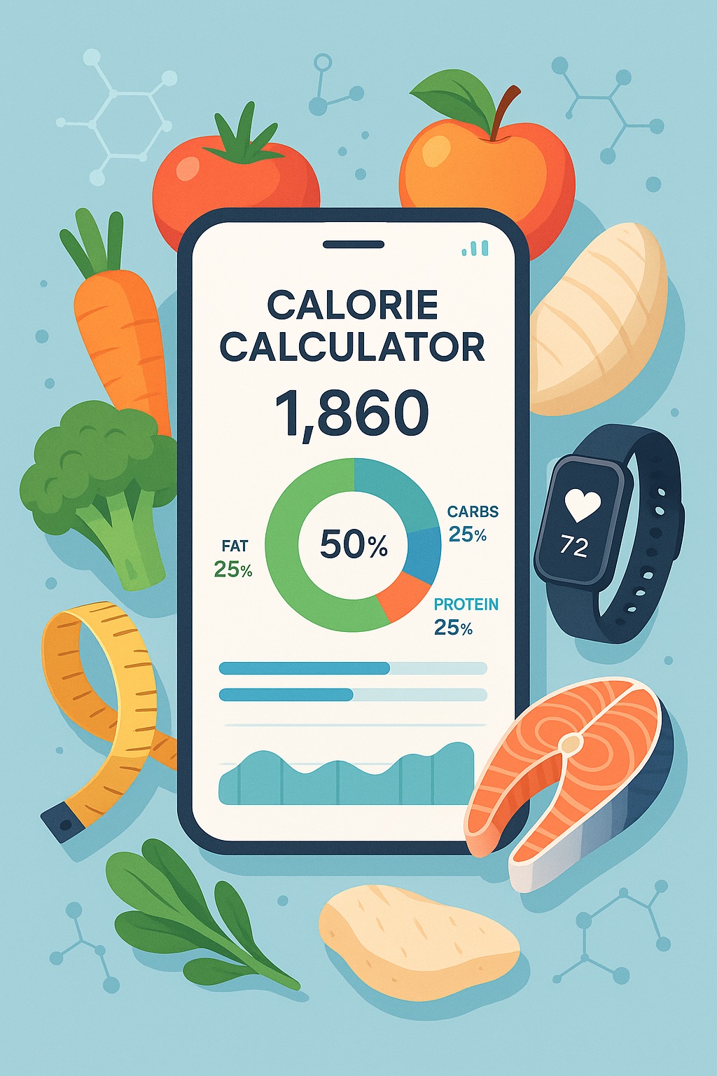 Calculatrice calorique: Perte de poids scientifique maître avec suivi des calories précises