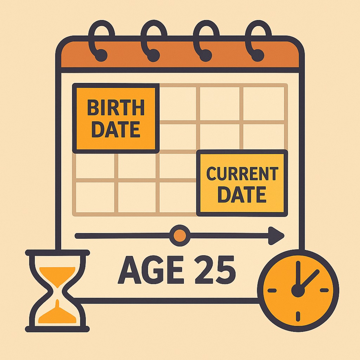 Age calculator free tool to calculate age by date of birth
